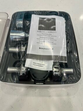 KitchenAid Attachment Kit in Black and Silver with White Trim